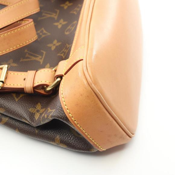 LOUIS VUITTON Brown Monogram Leather Backpack - Picture 9 of 11